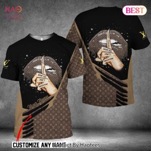 Louis Vuitton Customize Name 3D T-Shirt Luxury Brand POD Design