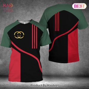 NEW Gucci Black Green Red Luxury Brand 3D T-Shirt