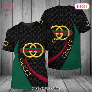 NEW Gucci Luxury Brand Gold Logo Black Stripe Limited Edition