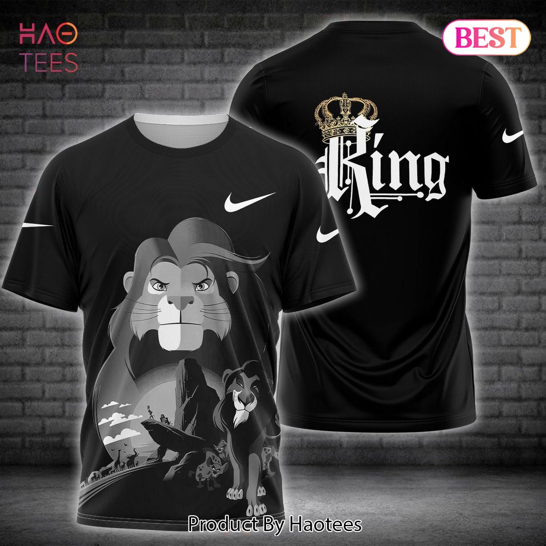NEW Nike King Luxury Brand 3D T-Shirt Limited Edition