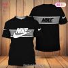 NEW Nike Luxury Brand Basic Pattern White Black 3D T-Shirt Limited Edition
