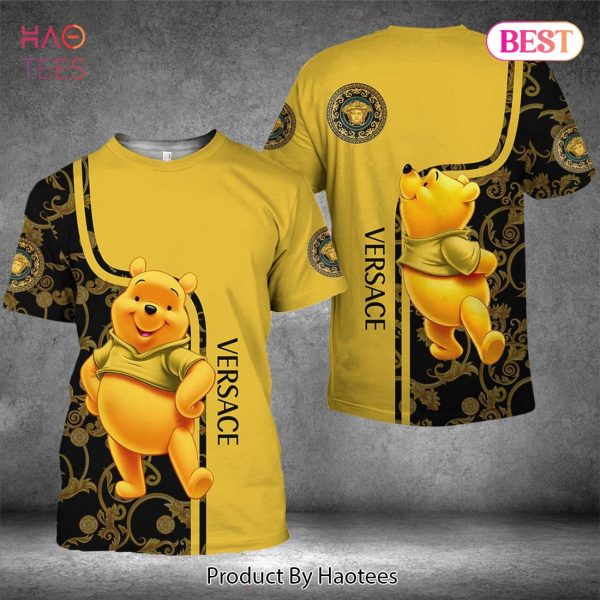NEW Winnie The Pooh Versace Luxury Brand 3D T-Shirt Limited Edition