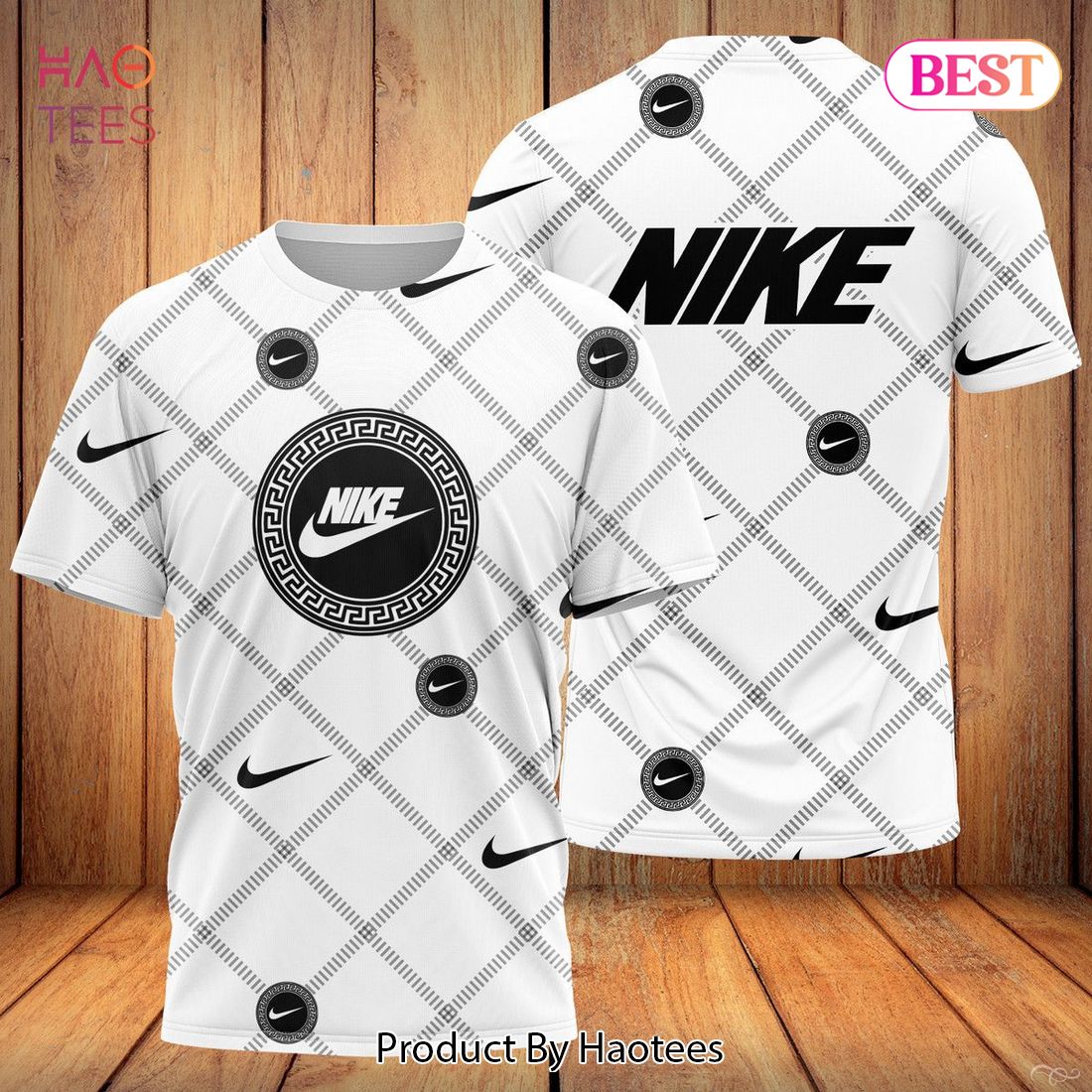Nike Luxury Brand Whiet Color 3D T-Shirt Limited Edition