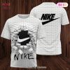 Ombre Black Adidas Luxury Brand 3D T-Shirt