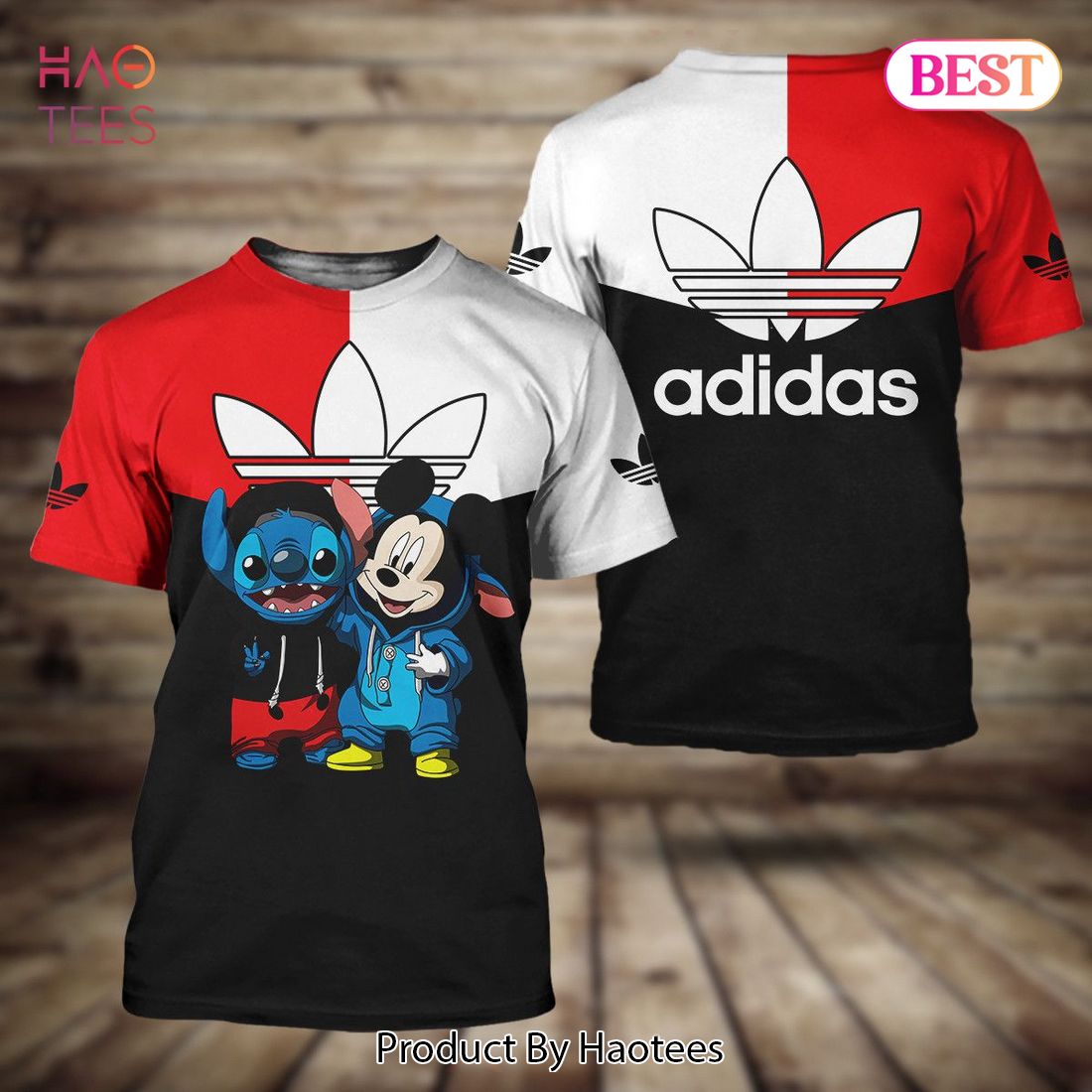 Stich & Mickey Mouse Adidas 3D T-Shirt Limited Edition