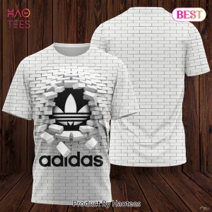 THE BEST Adidas 3D T-Shirt White Texture POD Design
