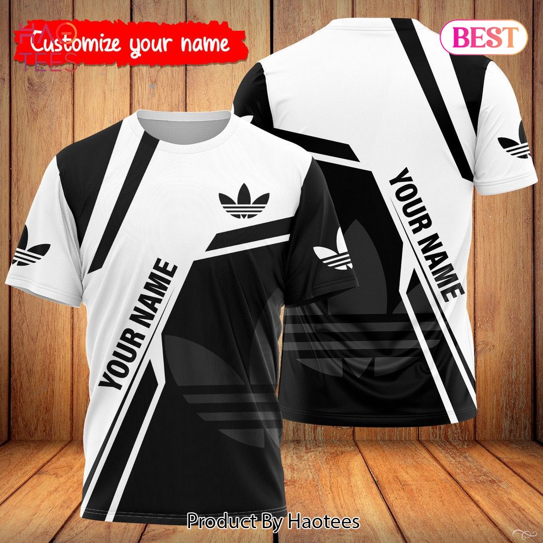 THE BEST Adidas Customize Name 3D T-Shirt Luxury Brand Limited Edition