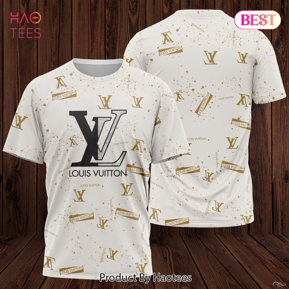 THE BEST Louis Vuitton White Luxury Color 3D T-Shirt Limited Edition