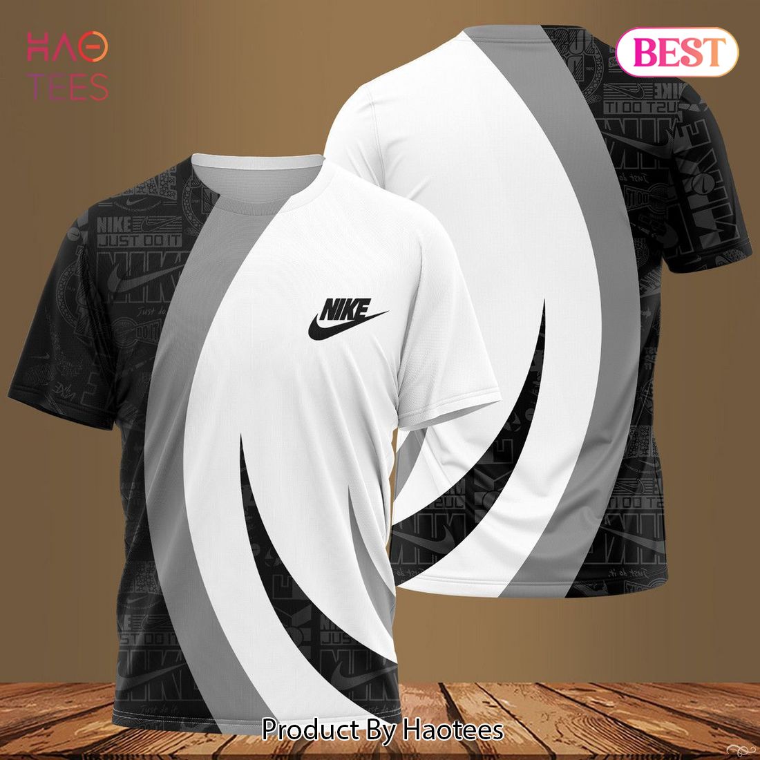 THE BEST Nike Black Logo Luxury Brand 3D T-Shirt Limited Edition