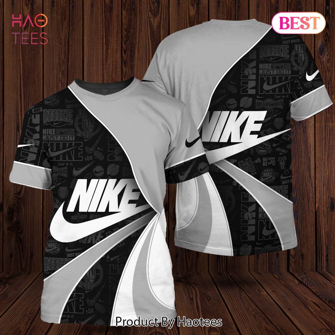 THE BEST Nike White Grey Black Luxury Brand 3D T-Shirt Limited Edition Luxury Store