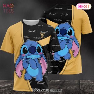 TRENDDING Disney Stitch Cartoon Louis Vuitton 3D T-Shirt Limited Edition