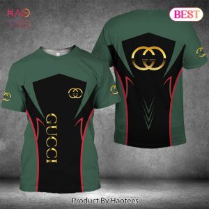 TRENDDING Gucci Black Green Luxury Brand 3D T-Shirt Limited Edition