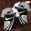 TRENDDING Nike Basic Pattern Black Grey Luxury Brand 3D T -Shirt Limited Edition