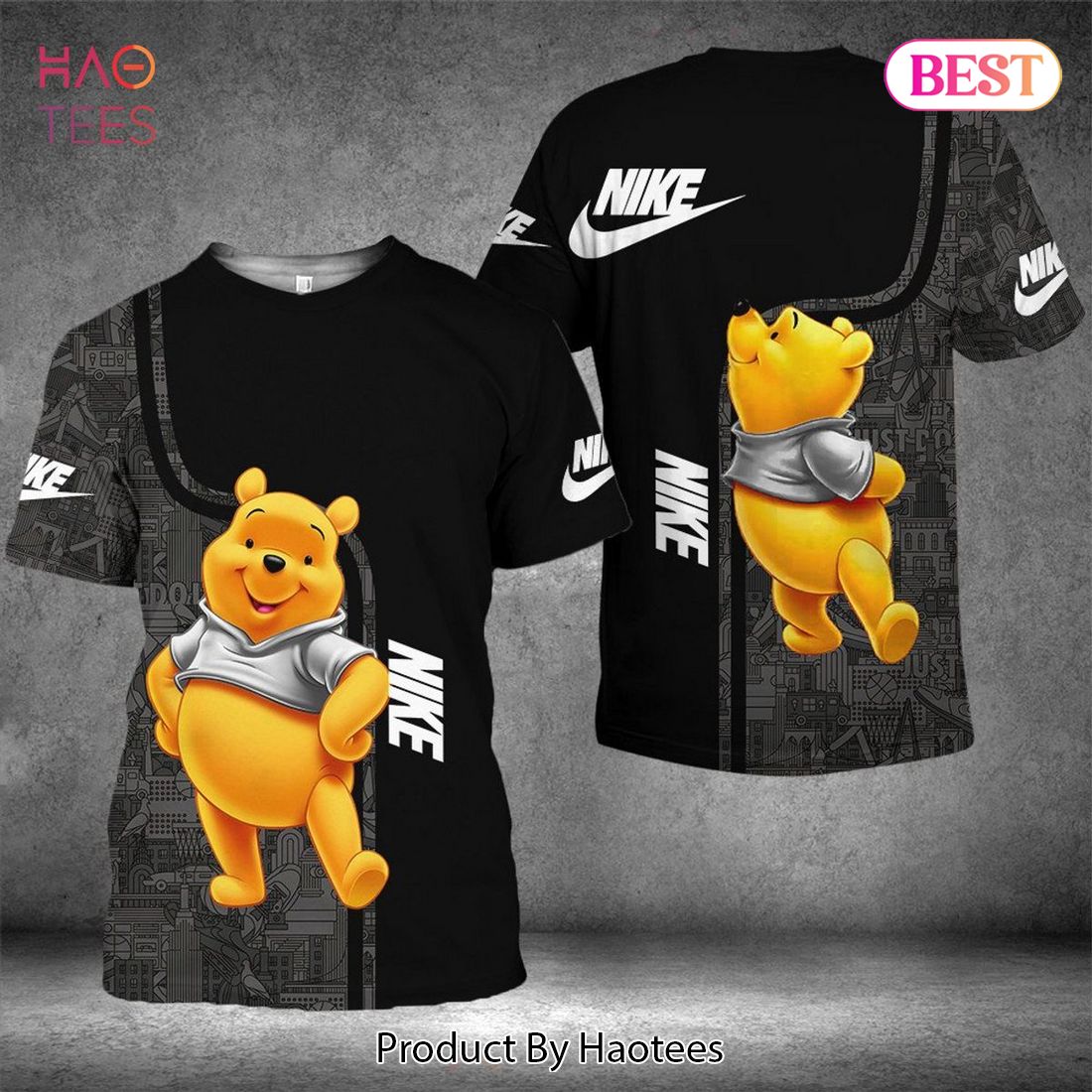 TRENDDING Nike Design Winne The Pooh Luxury Brand 3D T-Shirt Limited Edition