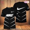 TRENDDING Nike Stripe White Black Luxury Brand 3D T-Shirt Limited Edition
