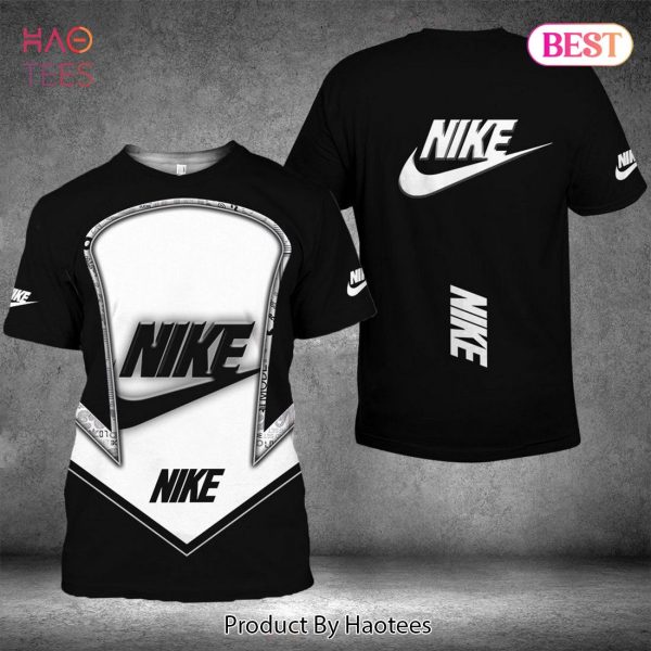 TRENDDING Nike White Mix Black Luxury Brand 3D T-Shirt Limited Edition