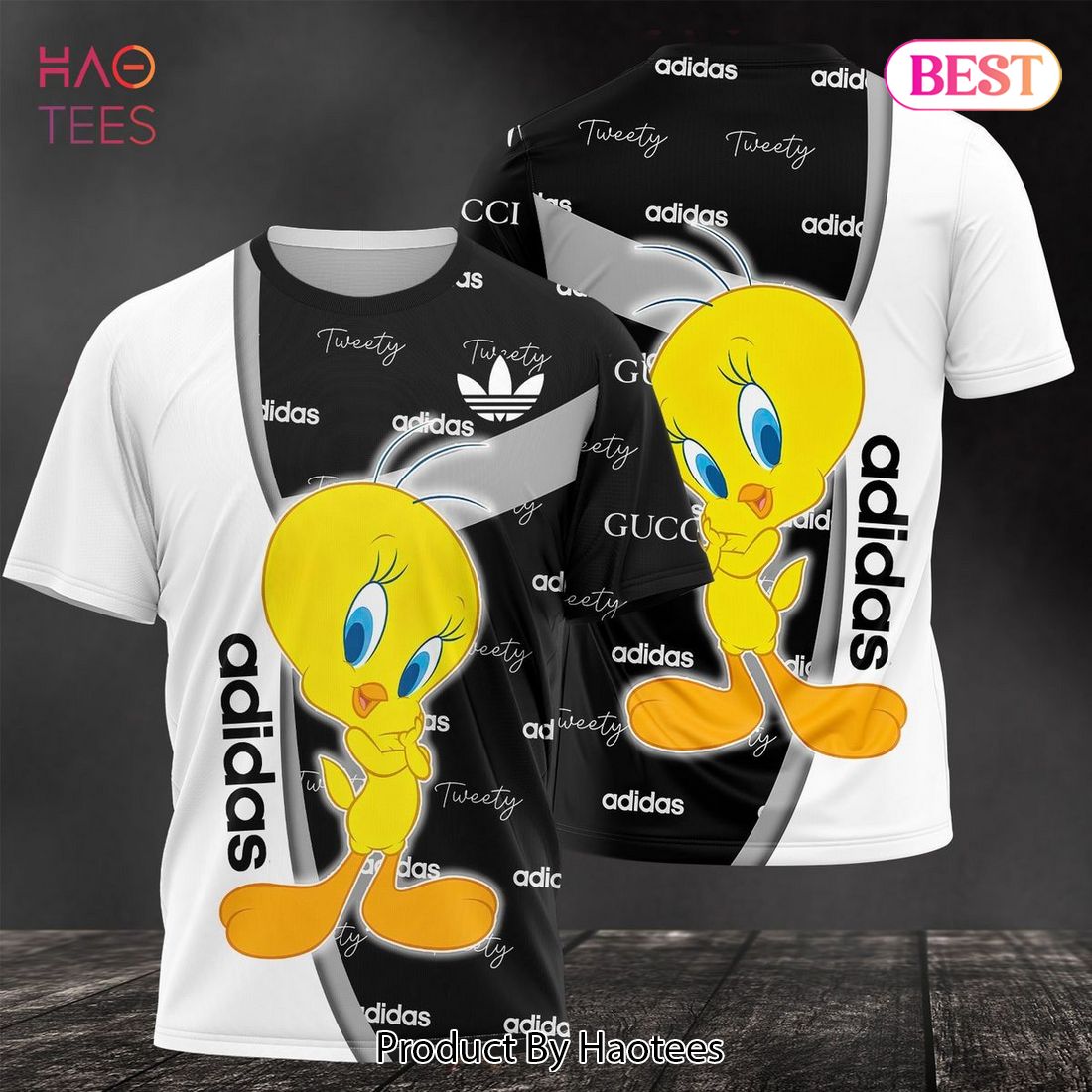 Tweety Adidas 3D T-Shirt All Over Printed