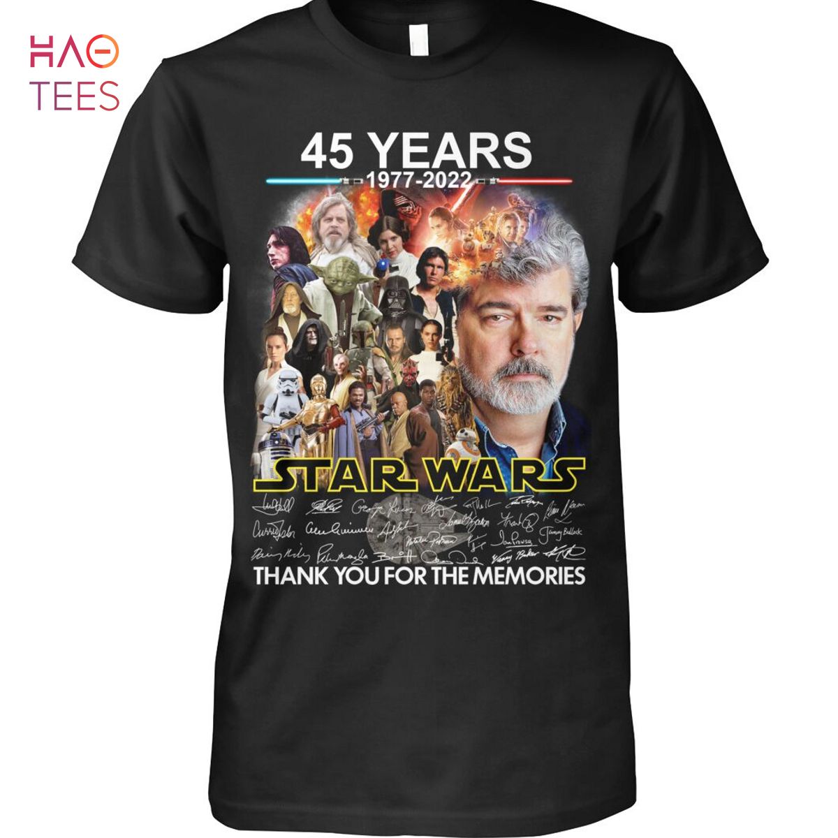 45 Years 1977-2022 Star Wars Shirt