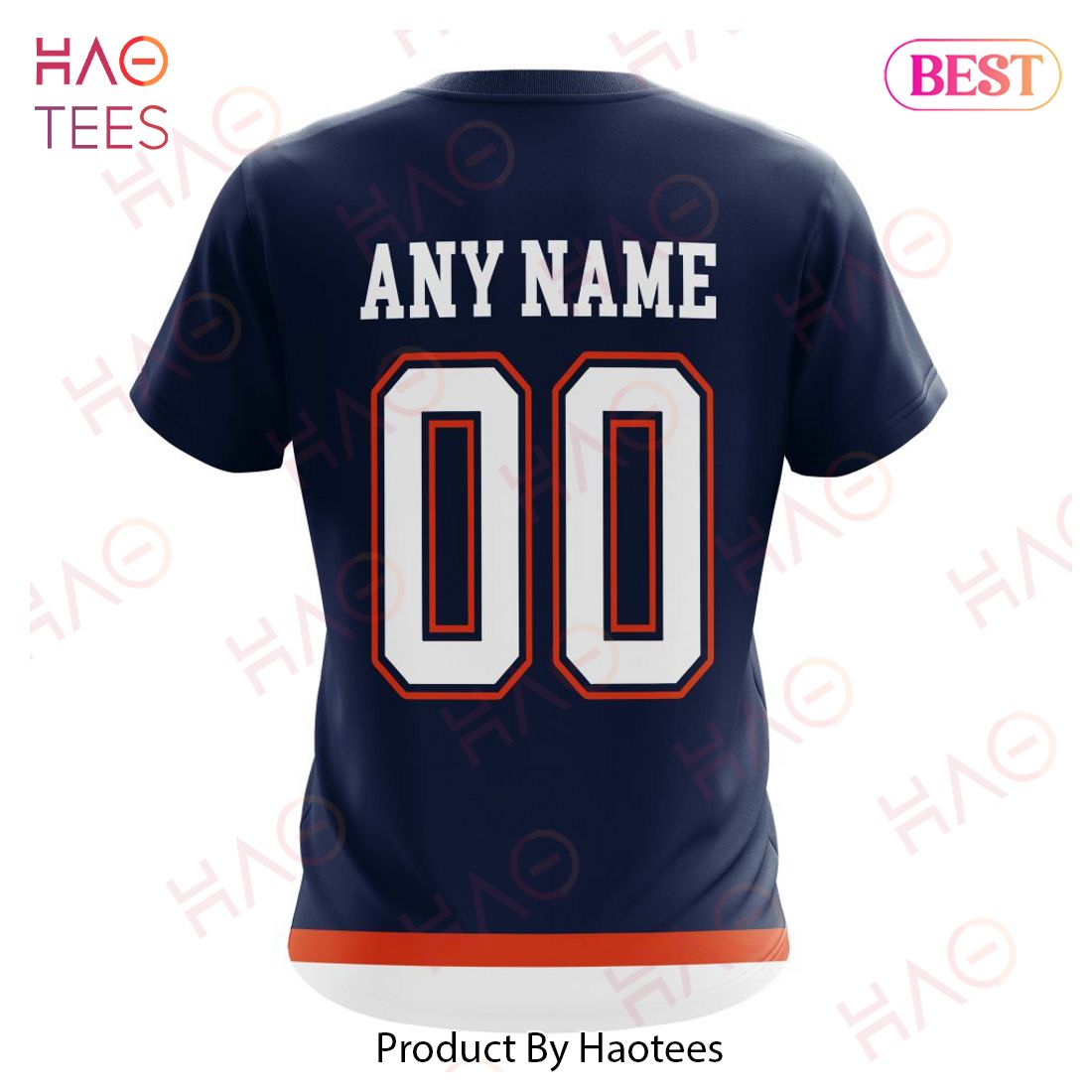 NHL Edmonton Oilers Custom Name Number 2021 Reverse Retro