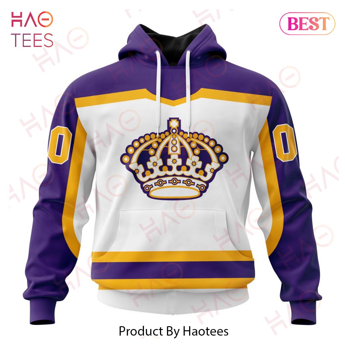 NHL Los Angeles Kings Reverse Retro Kits Hoodie NHL Los Angeles Kings Reverse Retro Kits Hoodie