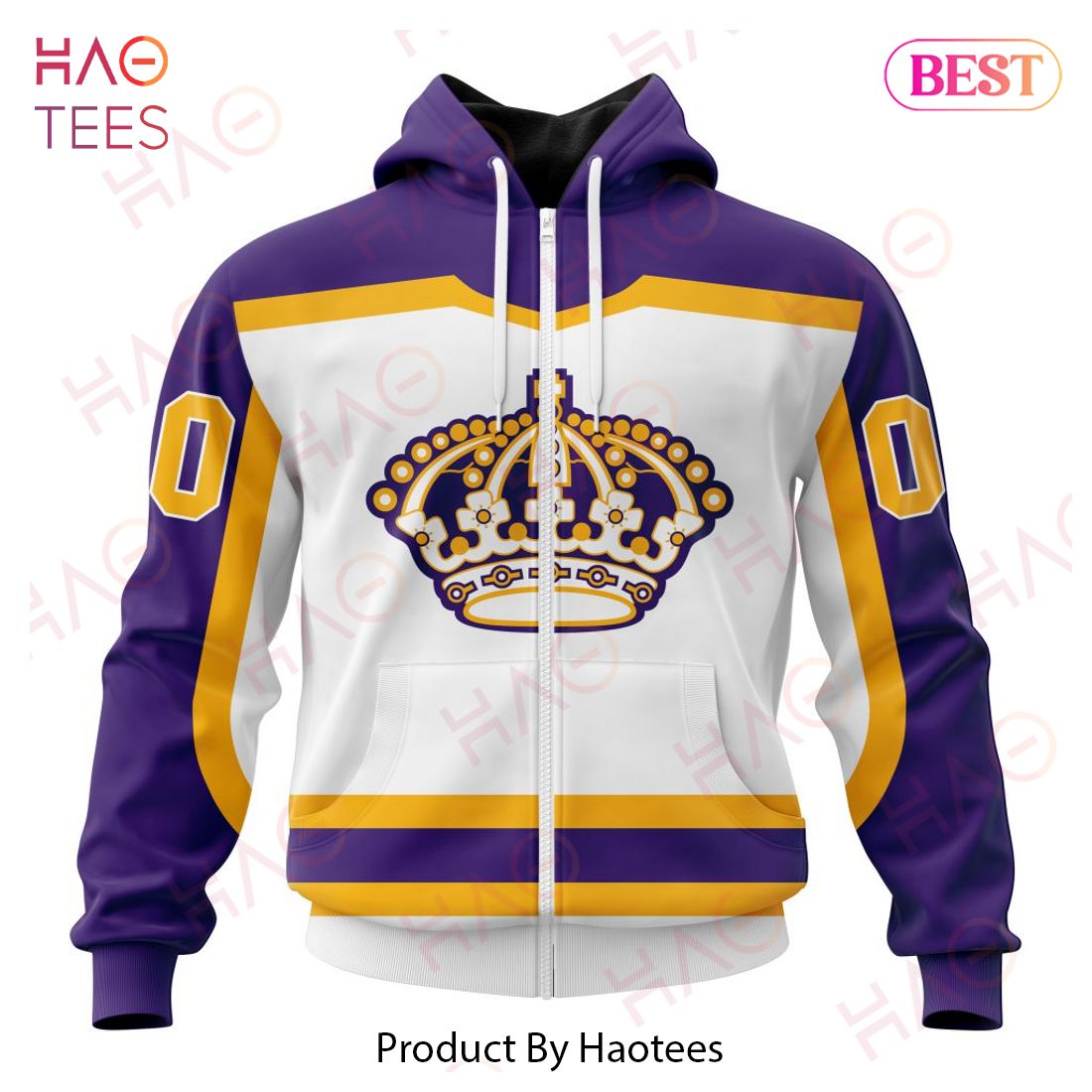 NHL Los Angeles Kings Reverse Retro Kits Hoodie NHL Los Angeles Kings Reverse Retro Kits Hoodie
