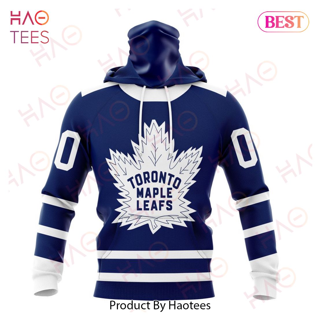 Toronto Maple Leafs SWEATSHIRT HOODY MENS ADIDAS BRAND NHL STITCH LOGO