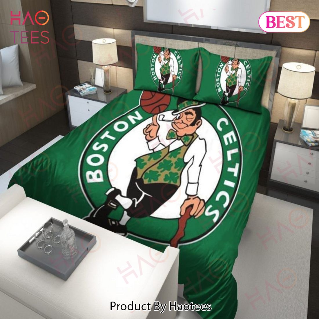 NBA Boston Celtics Big Logo Bedding Duvet Cover Limited Edition