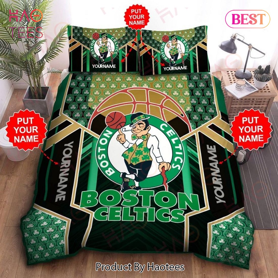 NBA Boston Celtics Custom Name Bedding Duvet Cover Limited Edition