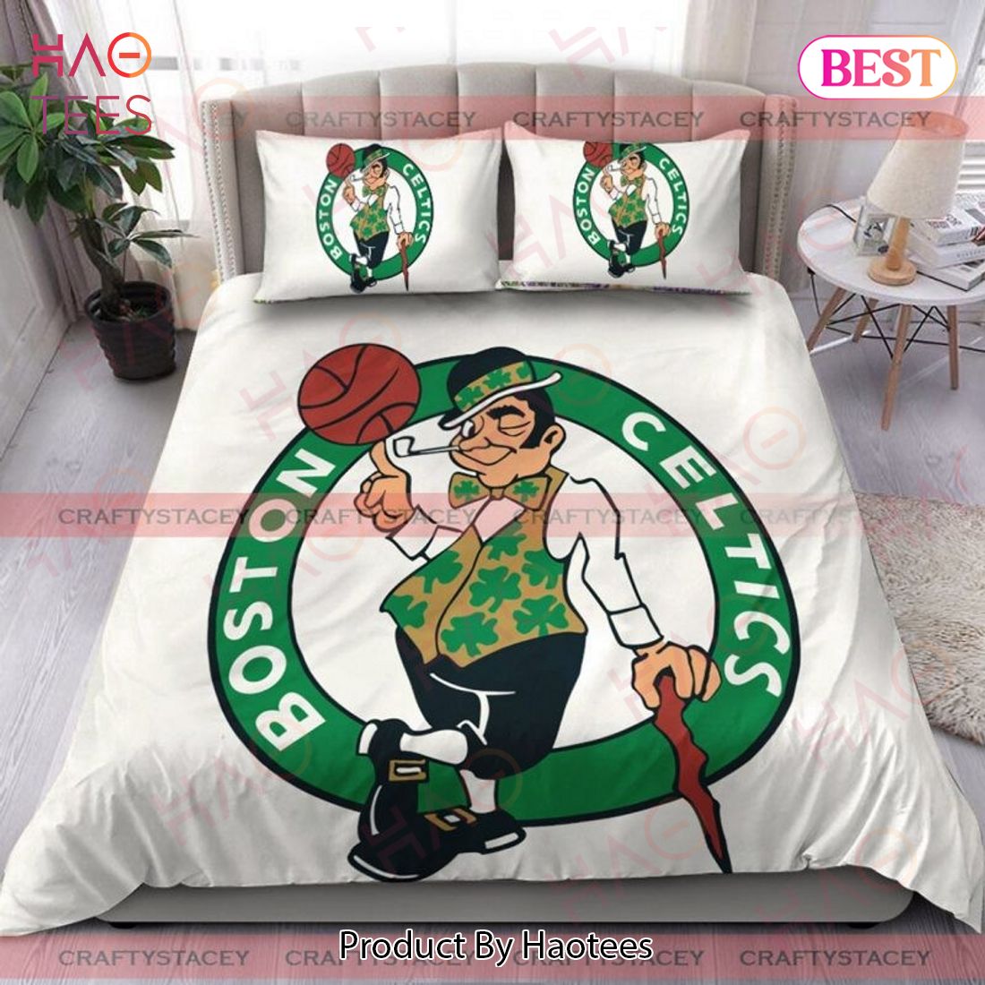NBA Boston Celtics White Bedding Duvet Cover Limited Edition NBA Boston Celtics White Bedding Duvet Cover Limited Edition