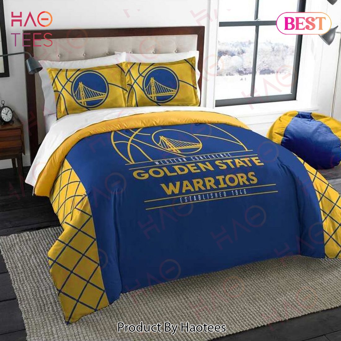 HOT NBA Golden State Warriors Bedding Duvet Cover Limited Edition POD Design