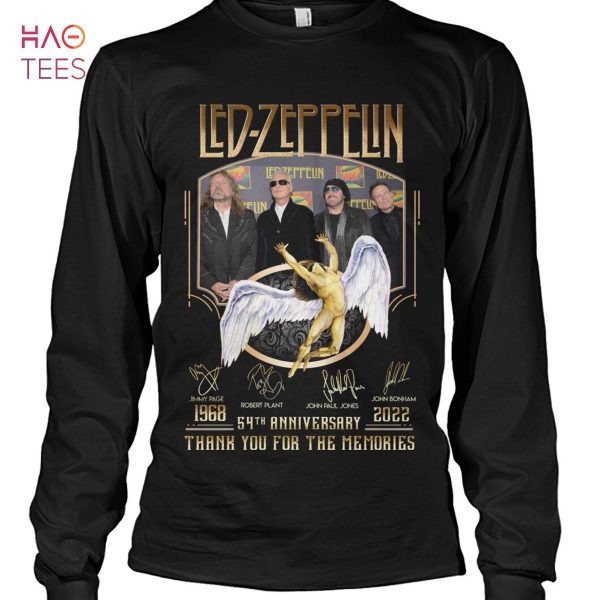 HOT Led Zeppelin 54 Anniversary 1968-2022 Shirt