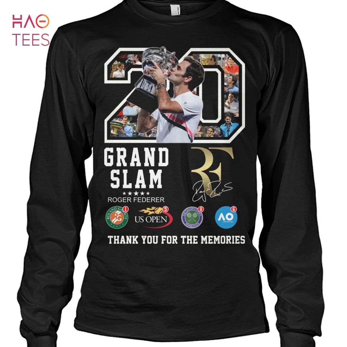20 Grand Slam Roger Federer Shirt