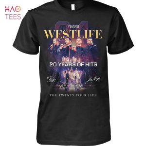 Westlife 20 Years Of Hits Shirt Limited Edition Westlife 20 Years Of Hits Shirt Limited Edition