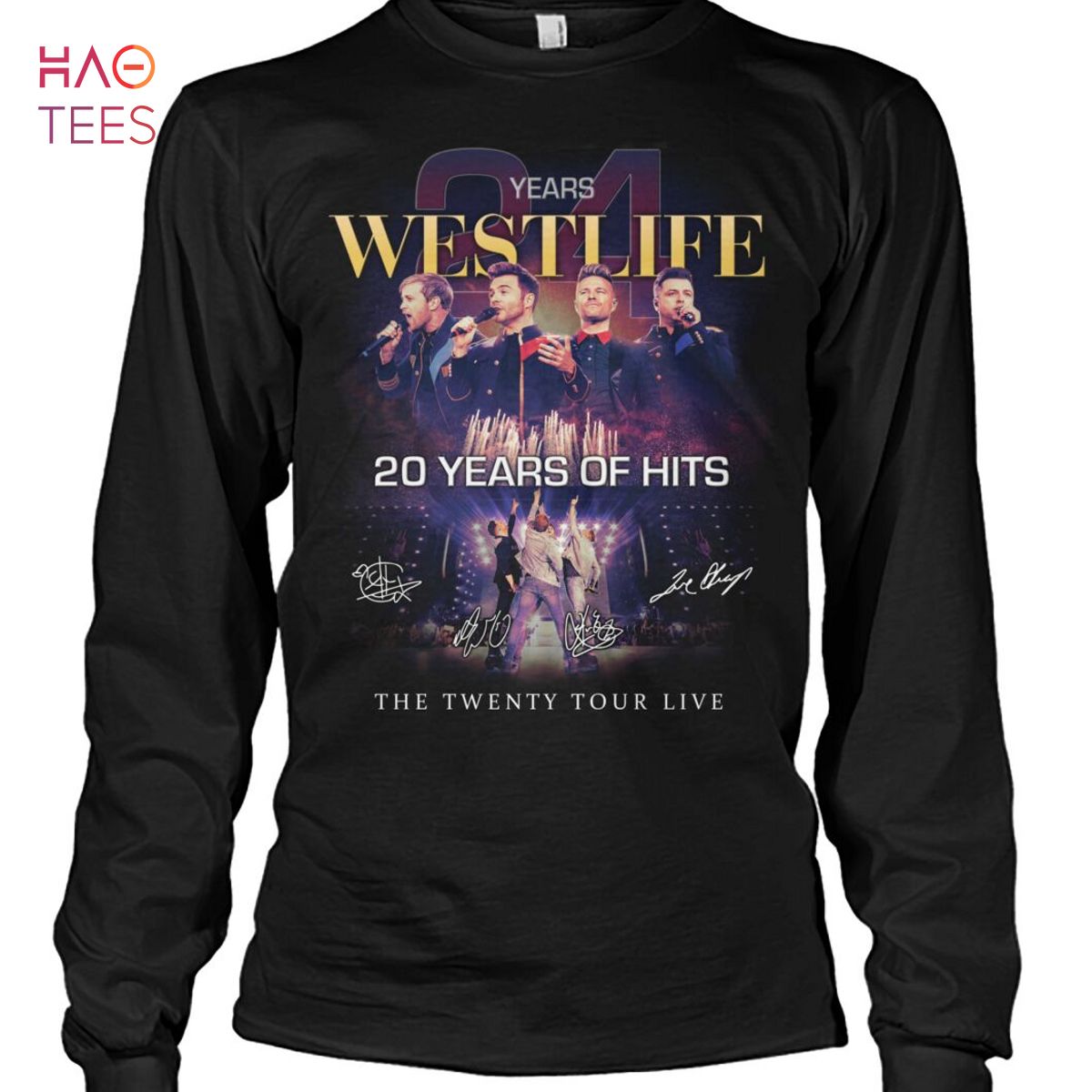 Westlife 20 Years Of Hits Shirt Limited Edition Westlife 20 Years Of Hits Shirt Limited Edition