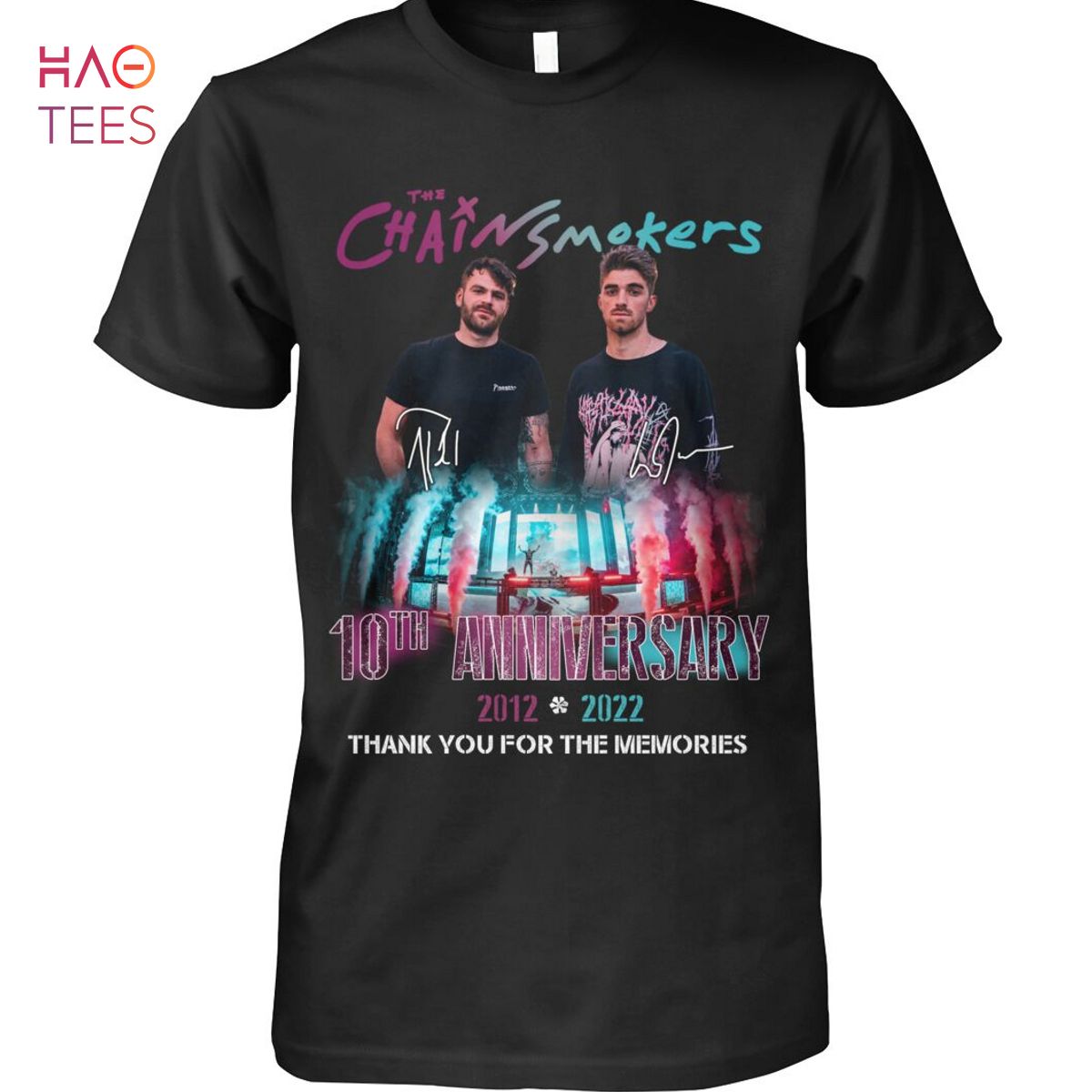 The Chainsmokers 10 Anniversary 2012-2022 Shirt