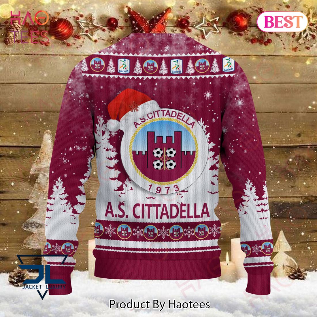 A.S. Cittadella 1973 Pink Mix White Sweater Limited Edition A.S. Cittadella 1973 Pink Mix White Sweater Limited Edition