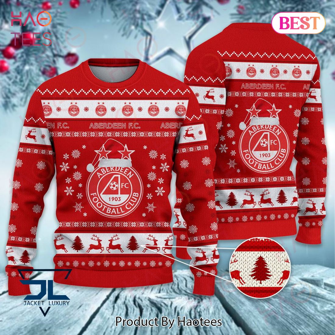 Aberdeen F.C. Christmas Luxury Brand Sweater Limited Edition