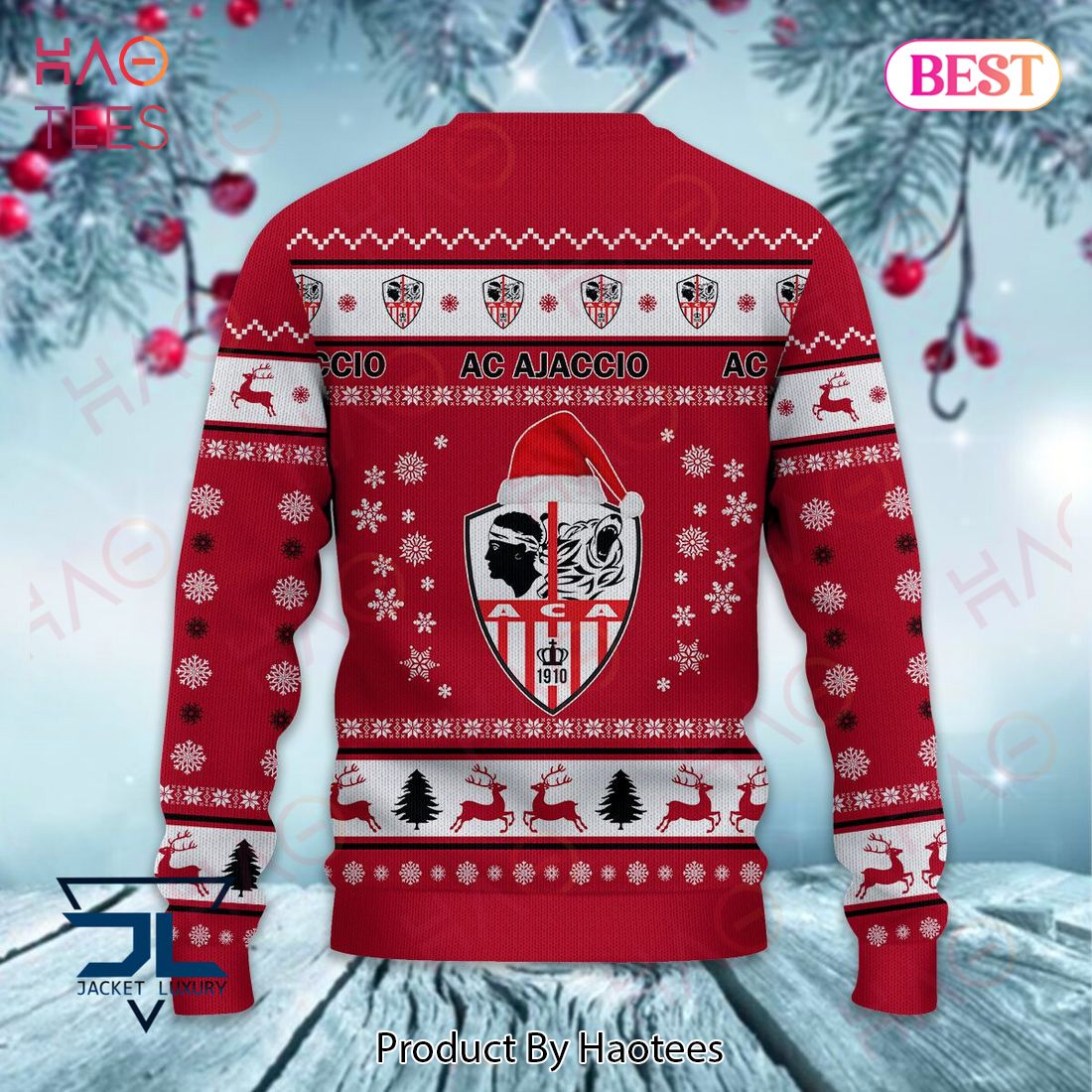 AC Ajaccio Christmas Luxury Brand Sweater Limited Edition AC Ajaccio Christmas Luxury Brand Sweater Limited Edition