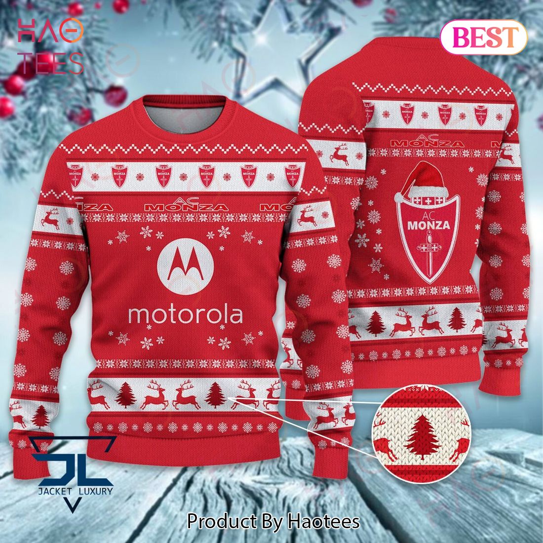 AC Monza Motorola Christmas Luxury Brand Sweater Limited Edition