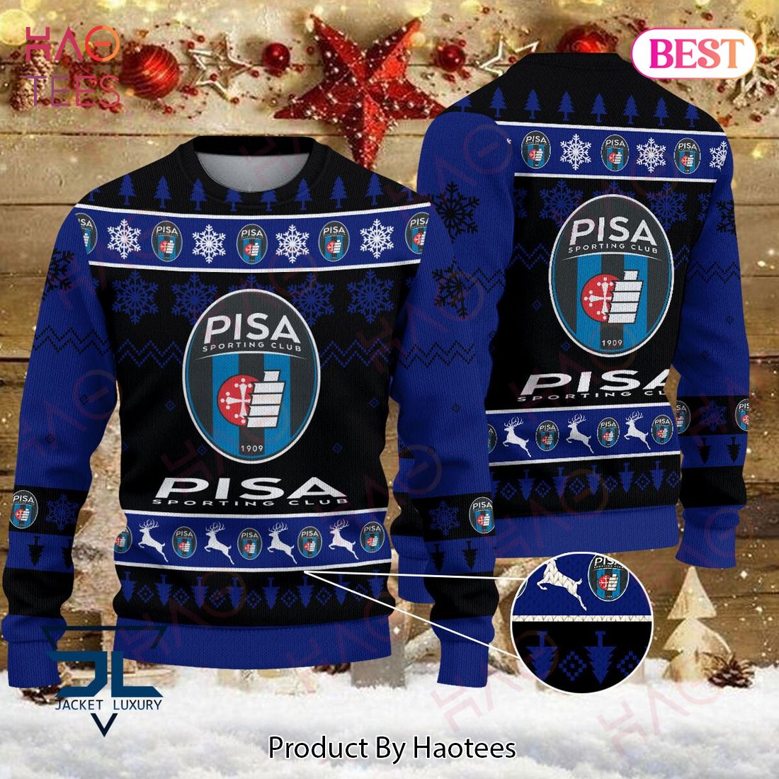 AC Pisa Sporting Club 1909 Christmas Luxury Brand Sweater Limited Edition