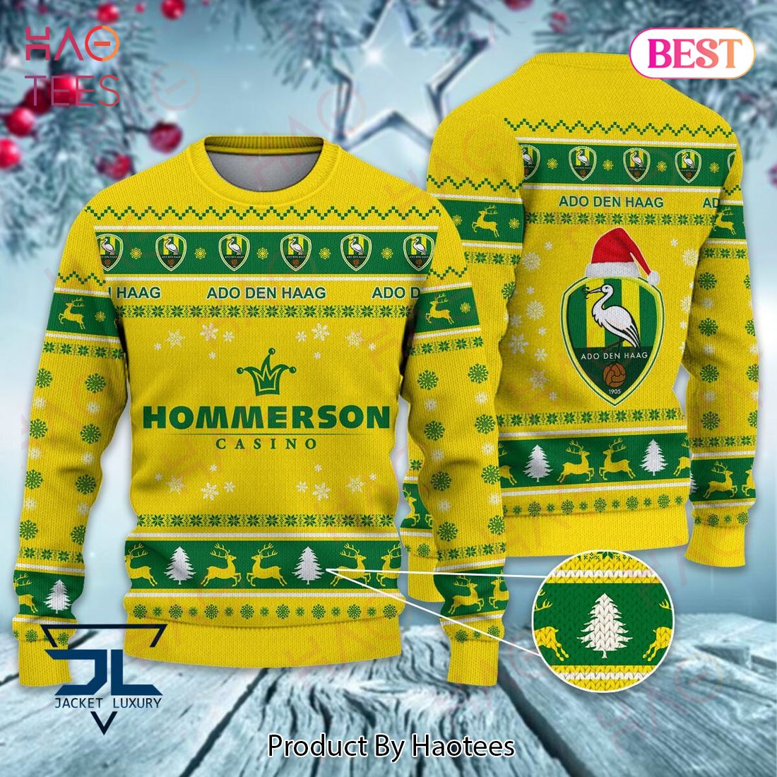 ADO Den Haag Christmas Luxury Brand Sweater Limited Edition