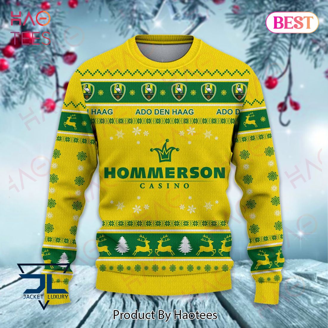 ADO Den Haag Christmas Luxury Brand Sweater Limited Edition ADO Den Haag Christmas Luxury Brand Sweater Limited Edition