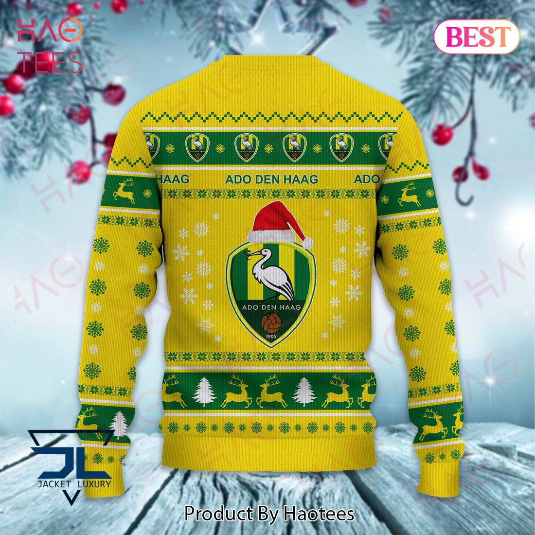 ADO Den Haag Christmas Luxury Brand Sweater Limited Edition ADO Den Haag Christmas Luxury Brand Sweater Limited Edition
