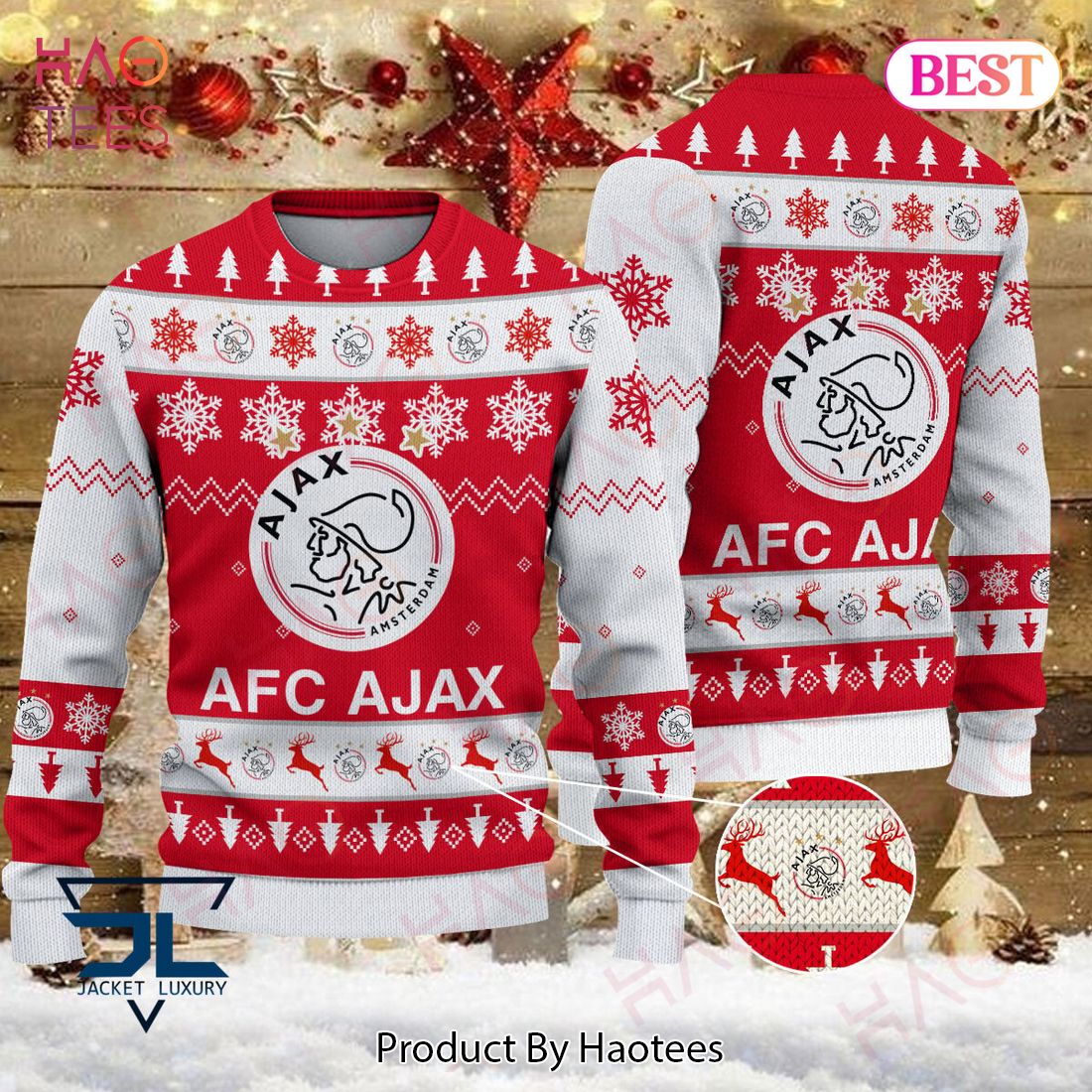 AFC Ajax Amsterdam Christmas Luxury Brand Sweater Limited Edition AFC Ajax Amsterdam Christmas Luxury Brand Sweater Limited Edition