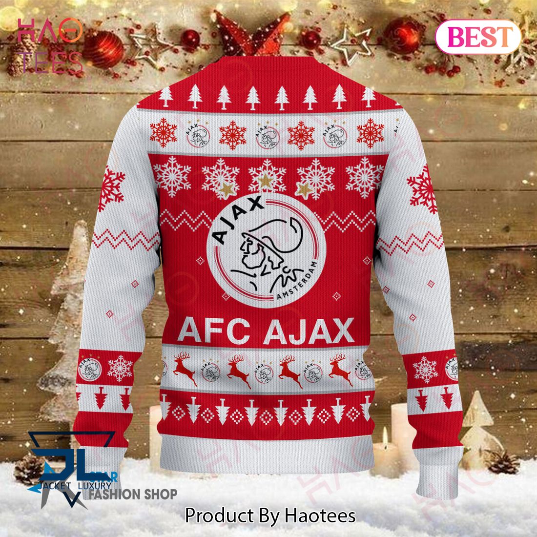 AFC Ajax Amsterdam Christmas Luxury Brand Sweater Limited Edition AFC Ajax Amsterdam Christmas Luxury Brand Sweater Limited Edition