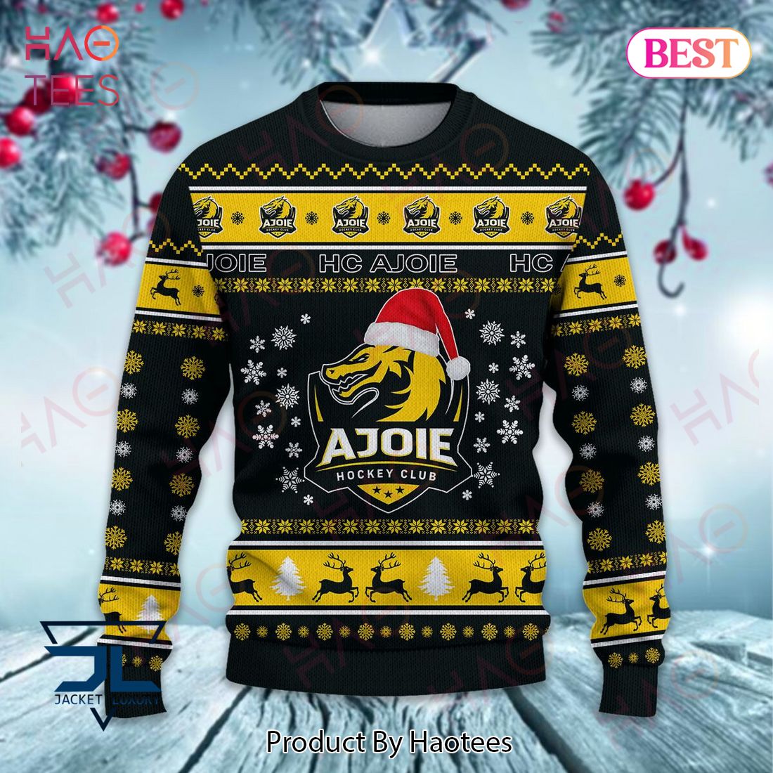 Ajoie Hockey Club Christmas Luxury Brand Sweater Limited Edition Ajoie Hockey Club Christmas Luxury Brand Sweater Limited Edition