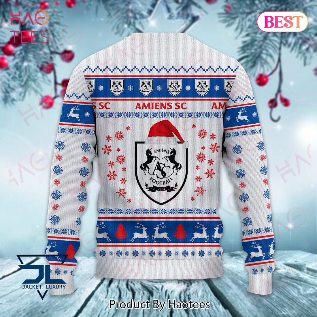 Amiens SC Inter Sport Christmas Luxury Brand Sweater Limited Edition Amiens SC Inter Sport Christmas Luxury Brand Sweater Limited Edition