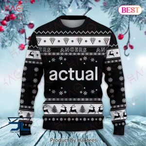 Angers Actual Black Mix White Christmas Luxury Brand Sweater Limited Edition