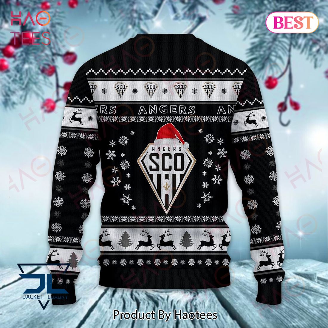 Angers Actual Black Mix White Christmas Luxury Brand Sweater Limited Edition Angers Actual Black Mix White Christmas Luxury Brand Sweater Limited Edition