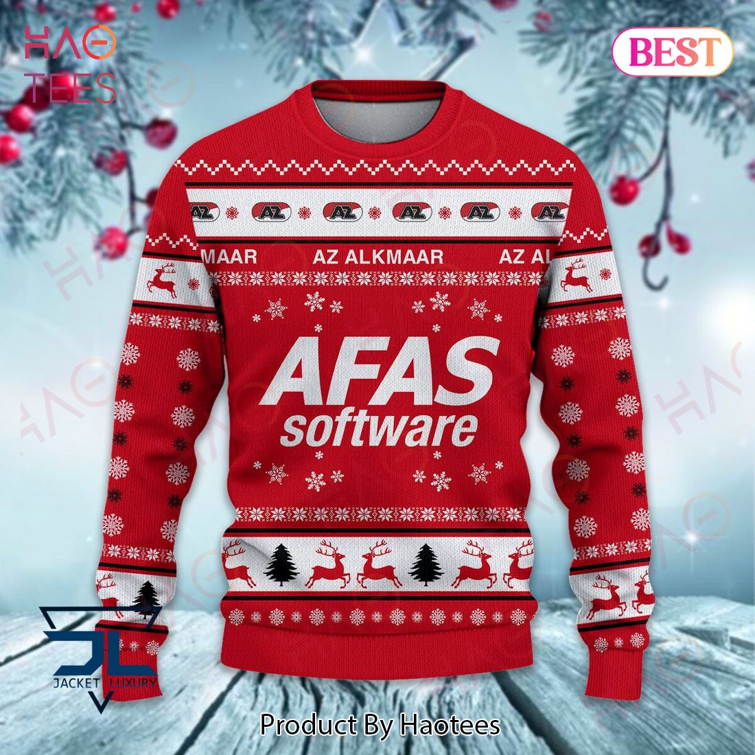 AZ Alkmaar Christmas Luxury Brand Sweater Limited Edition AZ Alkmaar Christmas Luxury Brand Sweater Limited Edition